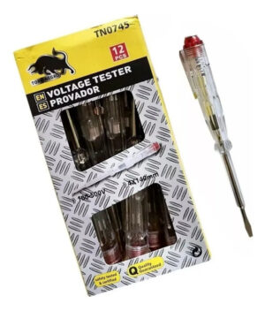 Destornillador Probador Corriente - Tester Voltaje - 12 Pcs