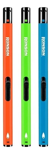 Encendedor Cocina Slim - Chispero Recargable Ronson - 3 Pcs