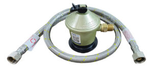 Kit Regulador + Flexible Gas 1/2 X 3/8 Certificado 1 Metro