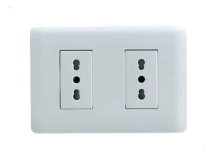 10 Enchufe Doble Bipaso 10a/16a - Stanford - Modelo 1920 Blanco