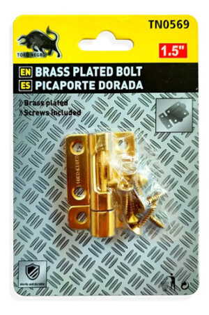 12 Pestillo Picaporte Pasador - 1.5 Pulgadas - T. N Dorado