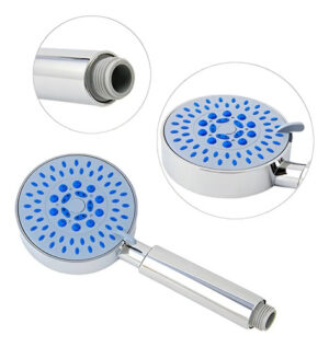 Mango Ducha Telefono Entrada Estandar Multifuncion Universal Plateado