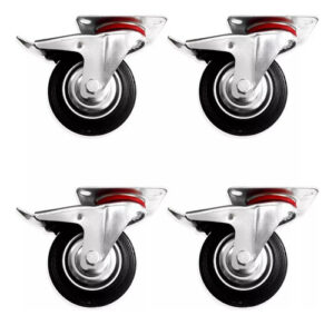 Ruedas Giratorias Con Freno - 5 Pulgada - 4 Unidades