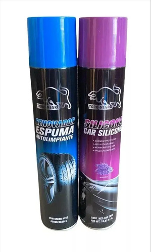 Silicona Auto + Renovador Neumatico 480cc Pack Unico