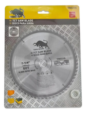 Disco Sierra Circular 7 1/4 Pulgada 60 Dientes Corte Madera Plateado