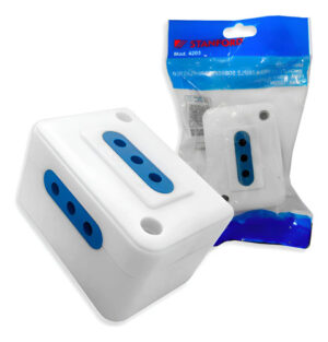 20 Tomacorriente Hembra Enchufe Triple Sobrepuesto 10a 1500w Blanco