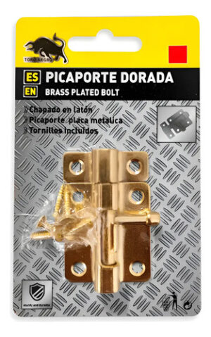 12 Pestillo Picaporte Pasador - 2 Pulgadas - T. N Dorado