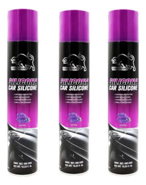 3 Silicona Auto Limpia Brilla Protege Lavanda 480cc