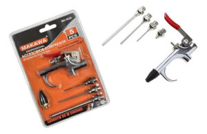 Pistola Para Sopletear - Accesorios Compresor Aire - 5 Pcs Plateado