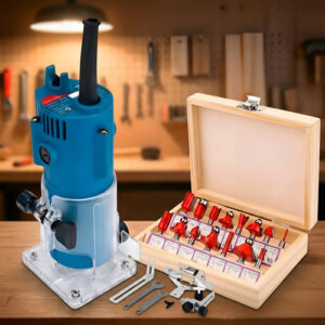 Fresadora Tupi Router Madera 220v + 15 Fresas Brocas