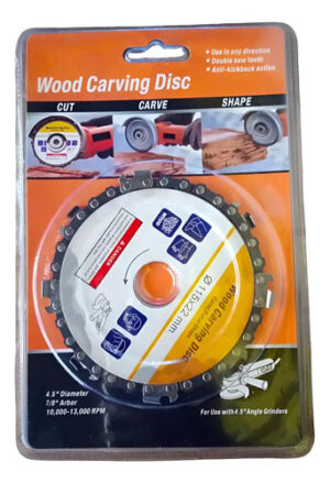 Disco Cadena Sierra Para Cortar Madera Tallado 4.5 Pulgadas Unico