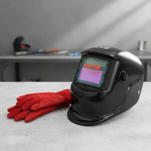 Mascara Soldar Fotosensible Cintillo Acolchado Con Guantes Negro Liso