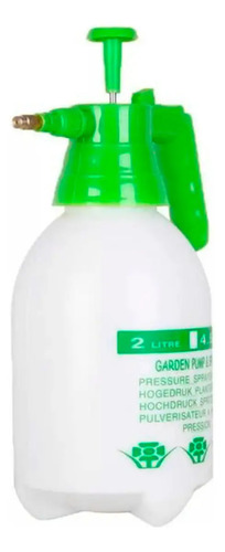 Fumigador Pulverizador Rociador 2 Litros Bomba Manual Color Blanco