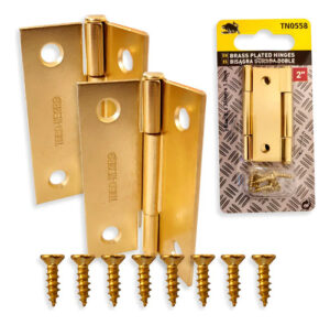 2 Bisagra Galvanizada Zincada 2pcs 2 Pulgadas + 8 Tornillos