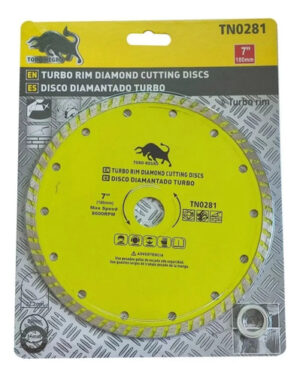 Disco Diamantado Continuo Turbo - 180mm - 7 Pulgada Plateado