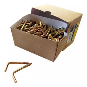 Tornillo Escuadra 40x15mm Cancamo Zincado Gancho Tipo L