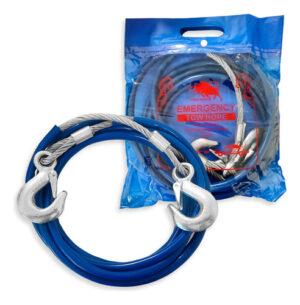 Cable De Remolque De Acero 10mm X 4mt Cuerda Acero 6000kg Azul Acero