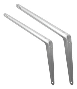 4 Escuadras Soporte Para Repisa 14x12 Estanteria Muebles Blanco