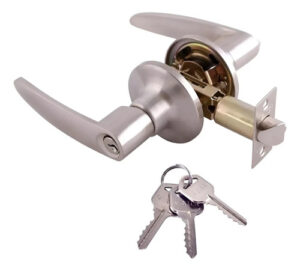 Cerradura Chapa Acceso Manilla Para Puerta Plateado