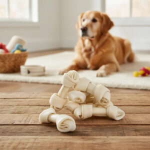 90 Huesos Cartílagos Alimento Perros Golosinas Juguete Snack