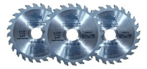 3 Disco Corte Sierra Para Madera 24 Dientes 4,5 Pulgadas