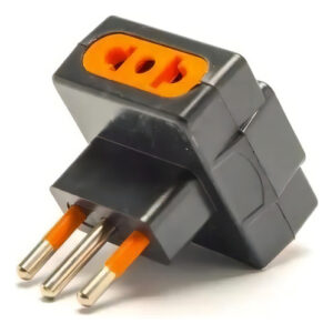 Enchufe Triple Tipo L 10a 3 Tomas Corriente Con Tierra