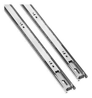 Rieles Corredera Muebles Cajón Telescópica 14 Pulgadas 35cm Plateado